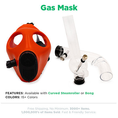 Beamer Gas Masks - Available with Steamroller or Bong attachment - CLOSEOUT SALE