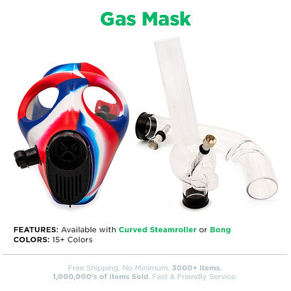 Beamer Gas Masks - Available with Steamroller or Bong attachment - CLOSEOUT SALE