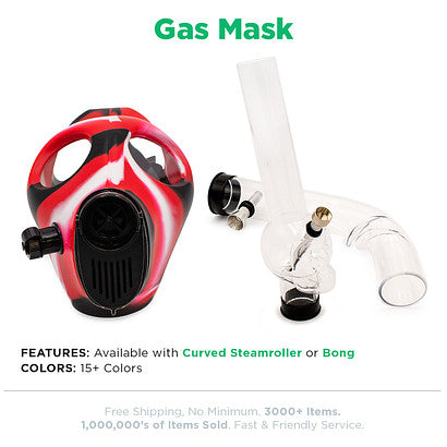 Beamer Gas Masks - Available with Steamroller or Bong attachment - CLOSEOUT SALE