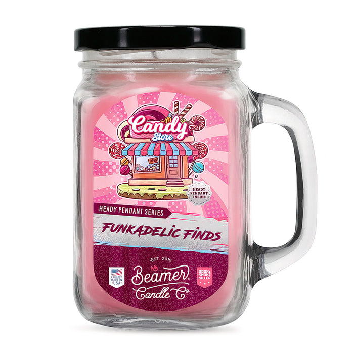Beamer Candle Co. - Large Funkadelic Finds - Odor & Smoke Killer Collection - USA Made - 90 Hour Burn Time
