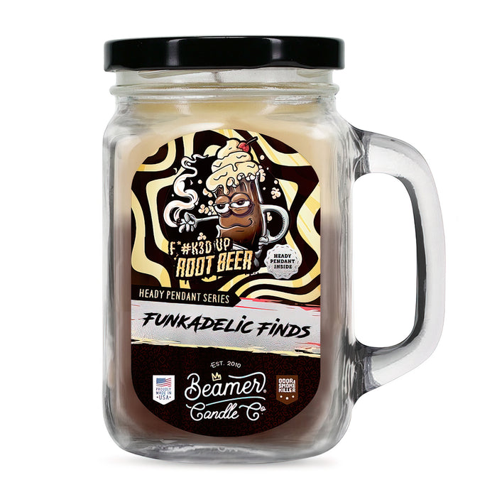 Beamer Candle Co. - Large Funkadelic Finds - Odor & Smoke Killer Collection - USA Made - 90 Hour Burn Time