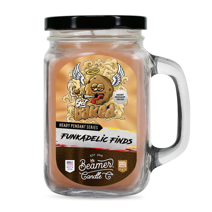 Beamer Candle Co. - Large Funkadelic Finds - Odor & Smoke Killer Collection - USA Made - 90 Hour Burn Time
