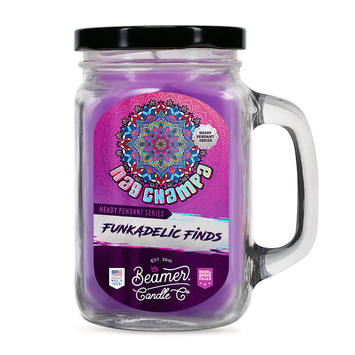 Beamer Candle Co. - Large Funkadelic Finds - Odor & Smoke Killer Collection - USA Made - 90 Hour Burn Time