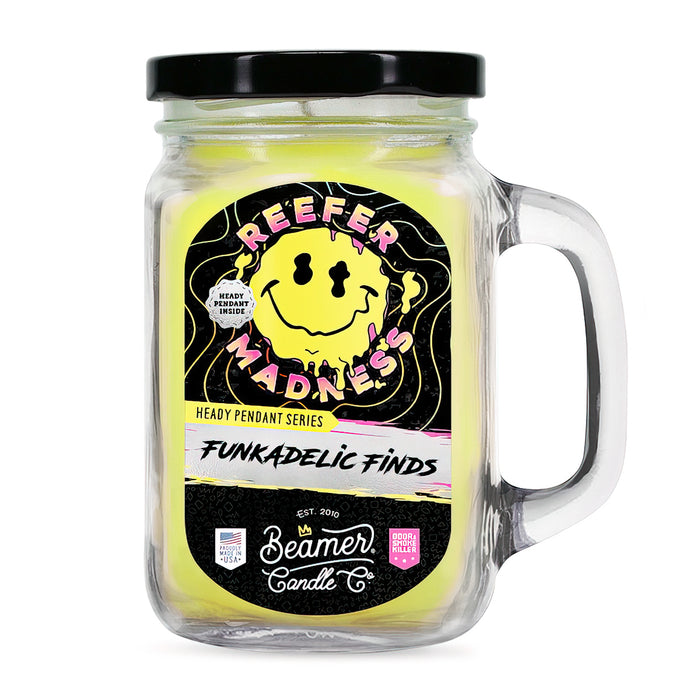 Beamer Candle Co. - Large Funkadelic Finds - Odor & Smoke Killer Collection - USA Made - 90 Hour Burn Time