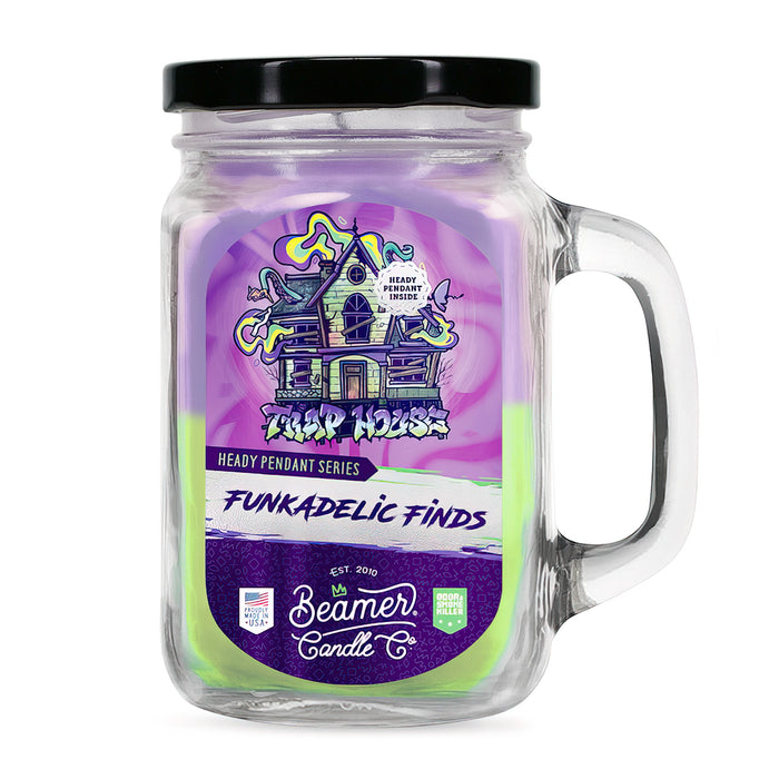 Beamer Candle Co. - Large Funkadelic Finds - Odor & Smoke Killer Collection - USA Made - 90 Hour Burn Time