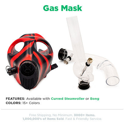 Beamer Gas Masks - Available with Steamroller or Bong attachment - CLOSEOUT SALE