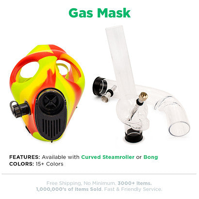 Beamer Gas Masks - Available with Steamroller or Bong attachment - CLOSEOUT SALE