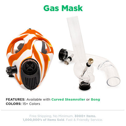 Beamer Gas Masks - Available with Steamroller or Bong attachment - CLOSEOUT SALE