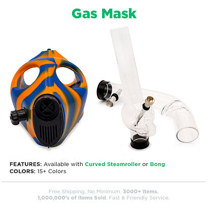 Beamer Gas Masks - Available with Steamroller or Bong attachment - CLOSEOUT SALE