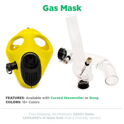 Beamer Gas Masks - Available with Steamroller or Bong attachment - CLOSEOUT SALE