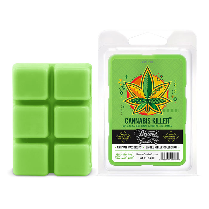 Beamer Candle Co. - Artisan Wax Drops - Odor & Smoke Killer / Aromatic Home Collections - 12Ct Sleeve - USA Made - 55 Hour Burn Time