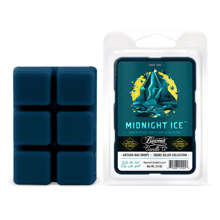 Beamer Candle Co. - Artisan Wax Drops - Odor & Smoke Killer / Aromatic Home Collections - 12Ct Sleeve - USA Made - 55 Hour Burn Time