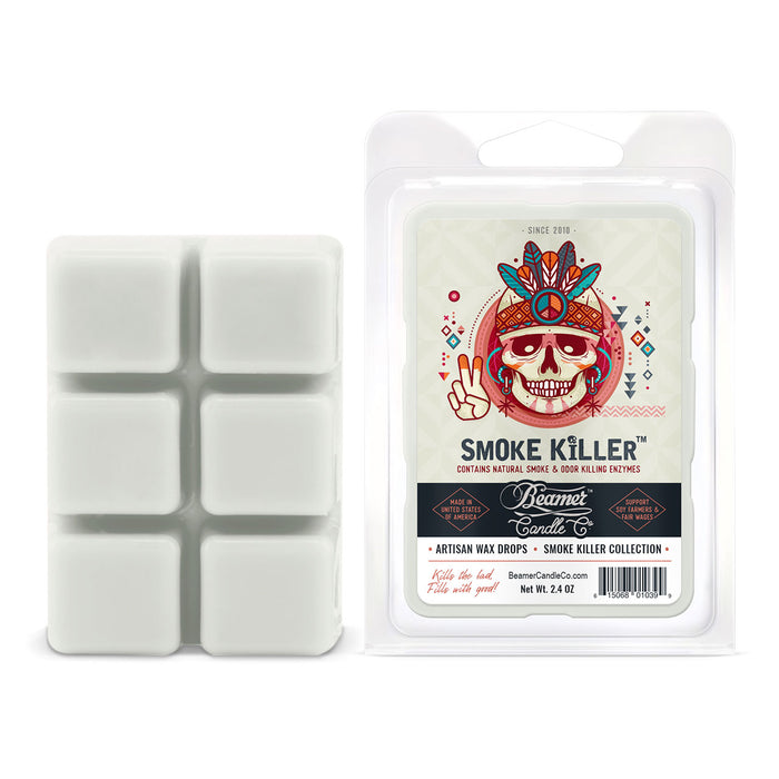 Beamer Candle Co. - Artisan Wax Drops - Odor & Smoke Killer / Aromatic Home Collections - 12Ct Sleeve - USA Made - 55 Hour Burn Time