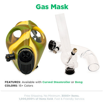Beamer Gas Masks - Available with Steamroller or Bong attachment - CLOSEOUT SALE