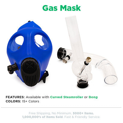 Beamer Gas Masks - Available with Steamroller or Bong attachment - CLOSEOUT SALE