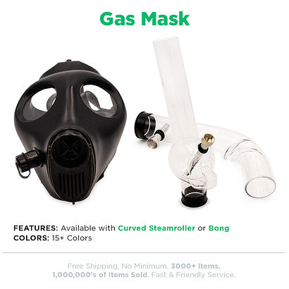 Beamer Gas Masks - Available with Steamroller or Bong attachment - CLOSEOUT SALE