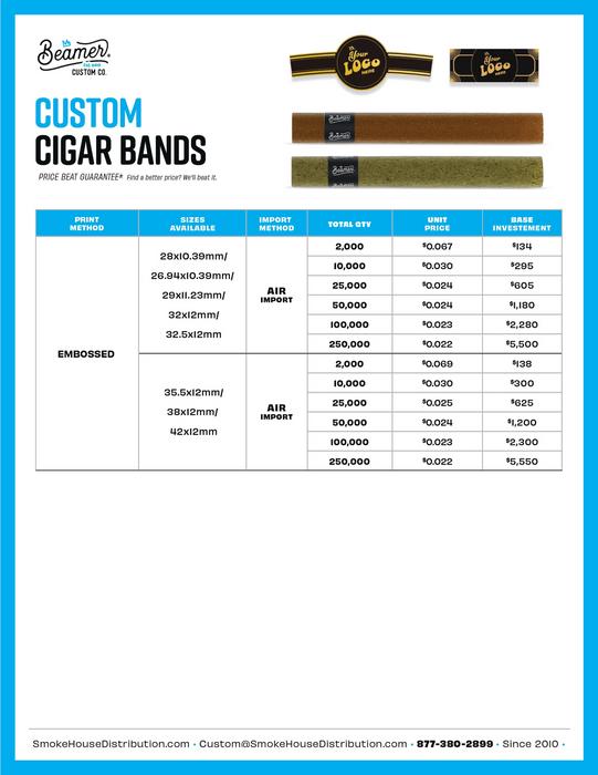 Beamer Custom Co. - Custom Cigar Bands
