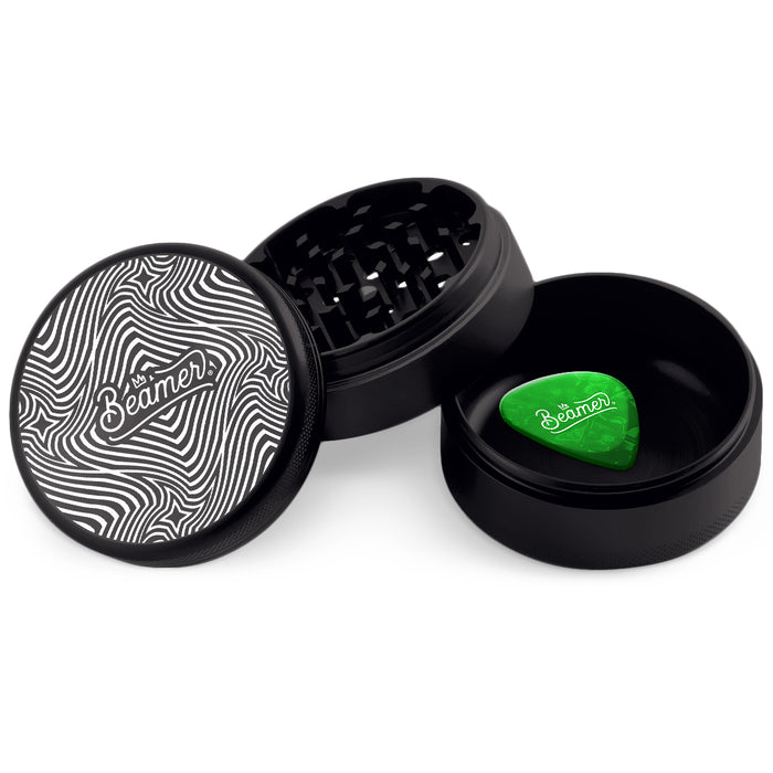 Beamer Aircraft Grade Aluminum LIFETIME WARRANTY "Double Extendo" 3-Piece 63mm Grinder