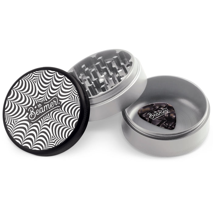 Beamer Aircraft Grade Aluminum LIFETIME WARRANTY "Double Extendo" 3-Piece 63mm Grinder