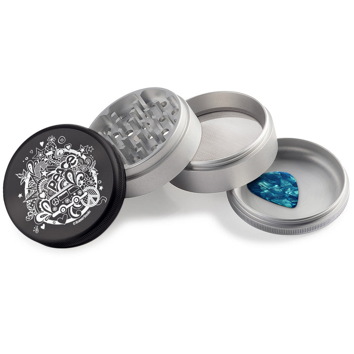 Beamer Aircraft Grade Aluminum LIFETIME WARRANTY 63mm 4-Piece Grinder (CNC Designs)