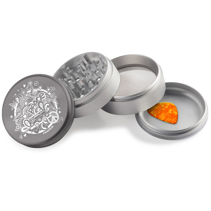 Beamer Aircraft Grade Aluminum LIFETIME WARRANTY 63mm 4-Piece Grinder (CNC Designs)