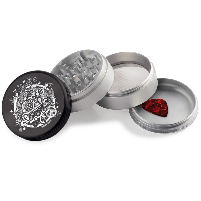 Beamer Aircraft Grade Aluminum LIFETIME WARRANTY “Heavy 75” 75mm 4-Piece Grinder