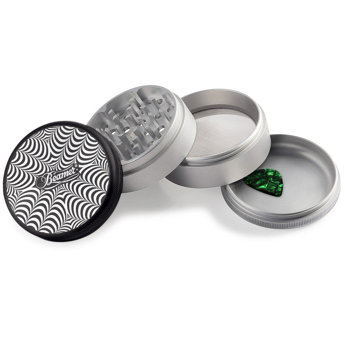Beamer Aircraft Grade Aluminum LIFETIME WARRANTY "Big Boy 90" 90mm 4-Piece Grinder
