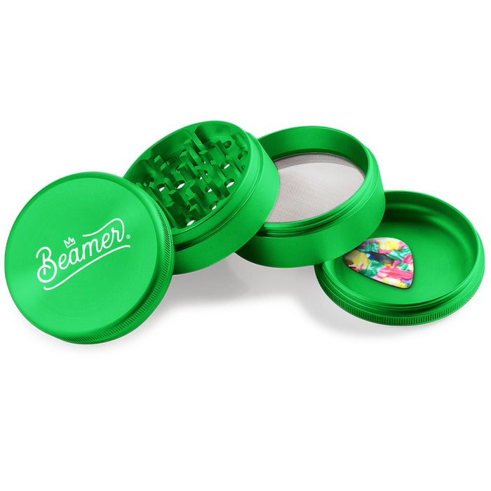 Beamer Aircraft Grade Aluminum LIFETIME WARRANTY 63mm 4-Piece Grinder (CNC Designs)