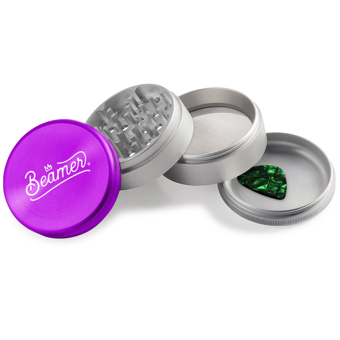 Beamer Aircraft Grade Aluminum LIFETIME WARRANTY 63mm 4-Piece Grinder (CNC Designs)