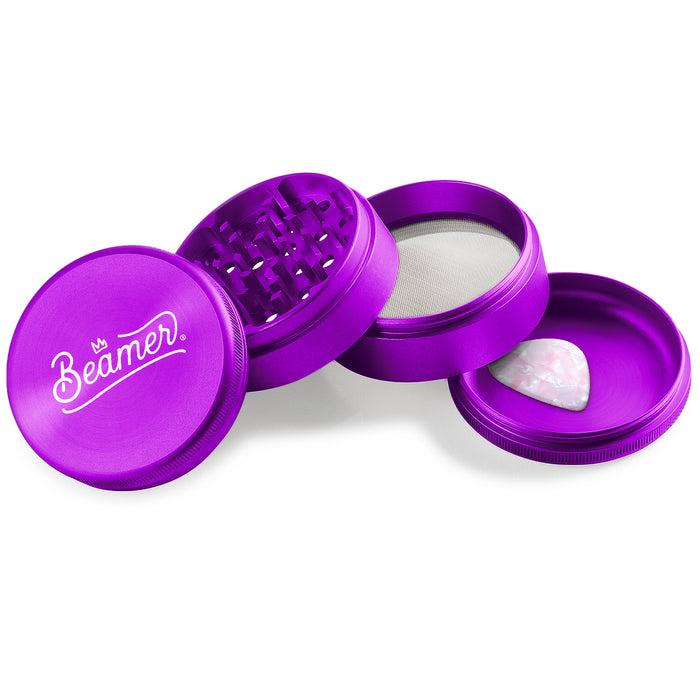 Beamer Aircraft Grade Aluminum LIFETIME WARRANTY 63mm 4-Piece Grinder (CNC Designs)