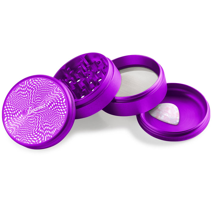 Beamer Aircraft Grade Aluminum LIFETIME WARRANTY 63mm 4-Piece Grinder (CNC Designs)