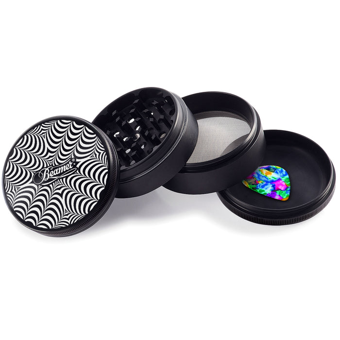 Beamer Aircraft Grade Aluminum LIFETIME WARRANTY 63mm 4-Piece Grinder (CNC Designs)