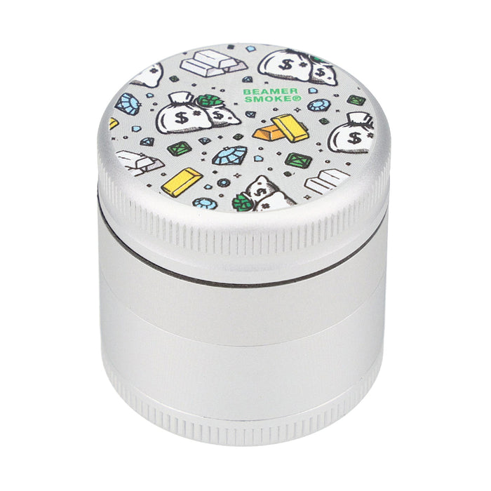 Beamer Aircraft Grade Aluminum LIFETIME WARRANTY 40mm 4-Piece Grinder (Full Color Designs)