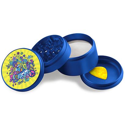 Beamer Aircraft Grade Aluminum LIFETIME WARRANTY Extended 63mm 4-Piece Grinder (Full Color Designs)