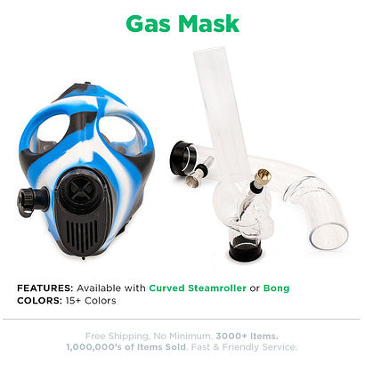 Beamer Gas Masks - Available with Steamroller or Bong attachment - CLOSEOUT SALE