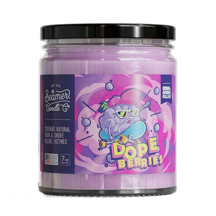 Beamer Candle Co. - Medium - Odor & Smoke Killer Collection - USA Made - 55 Hour Burn Time