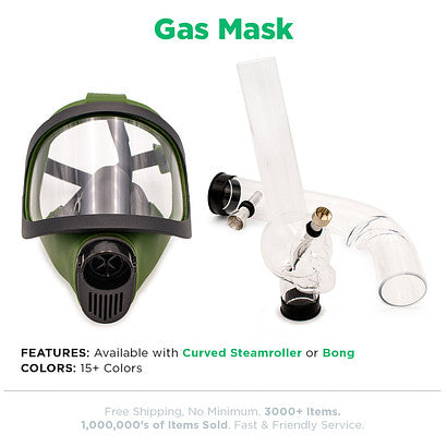 Beamer Gas Masks - Available with Steamroller or Bong attachment - CLOSEOUT SALE
