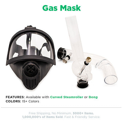 Beamer Gas Masks - Available with Steamroller or Bong attachment - CLOSEOUT SALE