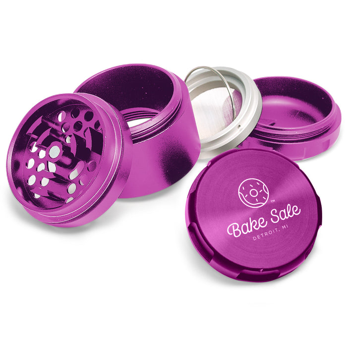 Bake Sale Aircraft Grade Aluminum LIFETIME WARRANTY 63mm 5-Piece Grinder