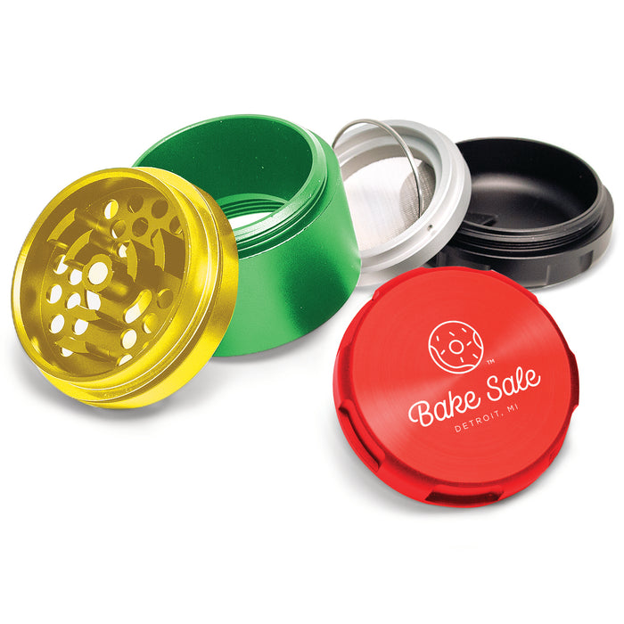 Bake Sale Aircraft Grade Aluminum LIFETIME WARRANTY 63mm 5-Piece Grinder