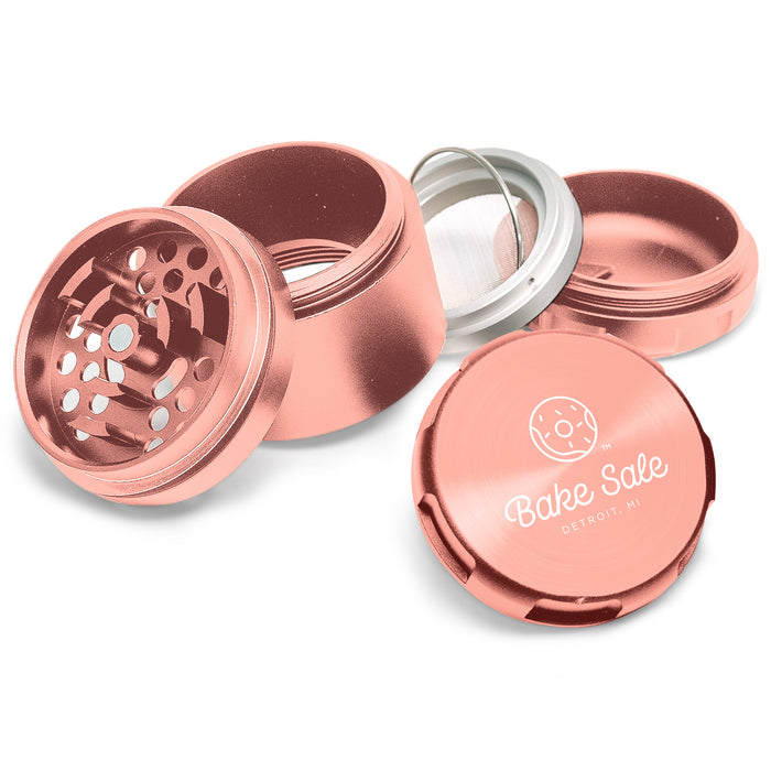Bake Sale Aircraft Grade Aluminum LIFETIME WARRANTY 63mm 5-Piece Grinder