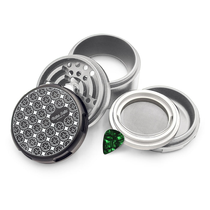 Bake Sale Aircraft Grade Aluminum LIFETIME WARRANTY “75 Frosted” 75mm 5-Piece Grinder