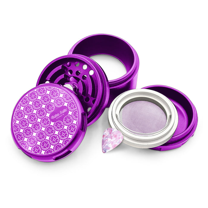 Bake Sale Aircraft Grade Aluminum LIFETIME WARRANTY “75 Frosted” 75mm 5-Piece Grinder