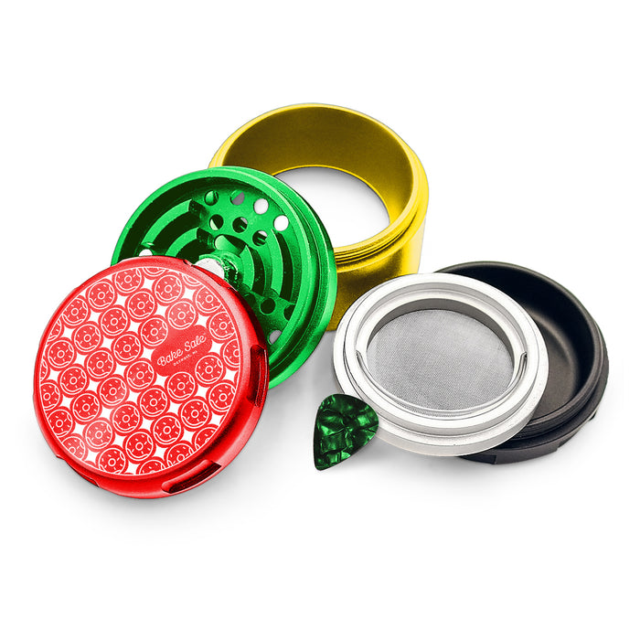 Bake Sale Aircraft Grade Aluminum LIFETIME WARRANTY “75 Frosted” 75mm 5-Piece Grinder