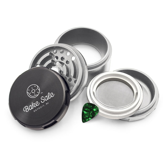 Bake Sale Aircraft Grade Aluminum LIFETIME WARRANTY “75 Frosted” 75mm 5-Piece Grinder