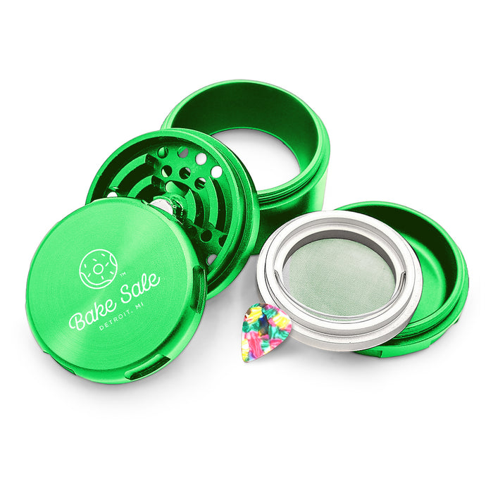 Bake Sale Aircraft Grade Aluminum LIFETIME WARRANTY “75 Frosted” 75mm 5-Piece Grinder