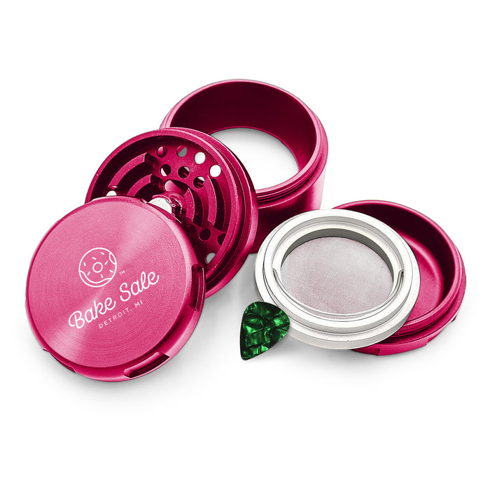 Bake Sale Aircraft Grade Aluminum LIFETIME WARRANTY “75 Frosted” 75mm 5-Piece Grinder