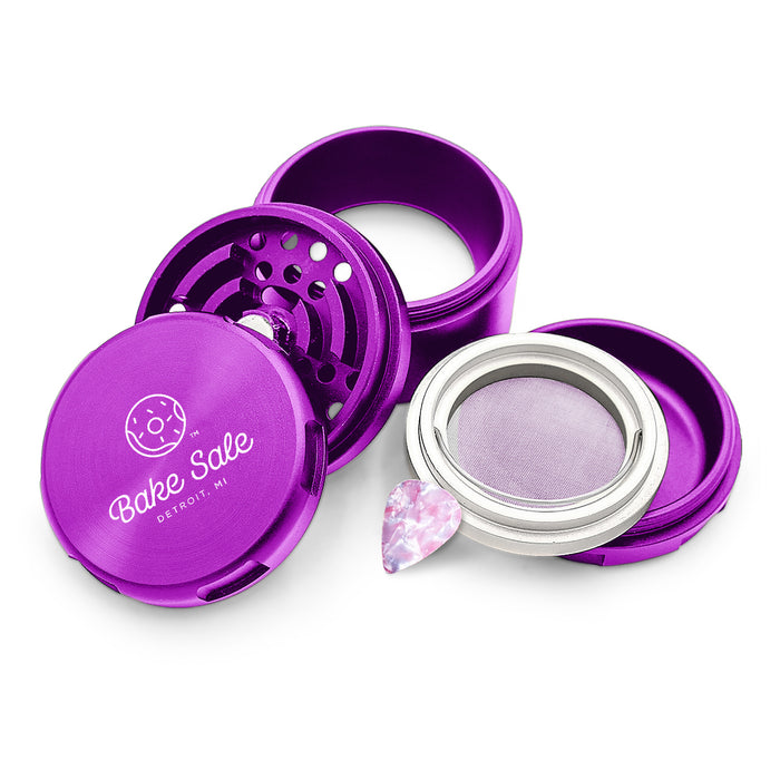 Bake Sale Aircraft Grade Aluminum LIFETIME WARRANTY “75 Frosted” 75mm 5-Piece Grinder