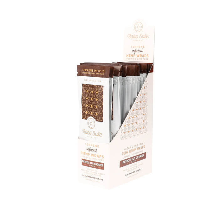 Bake Sale - Terpene Infused Herbal Wraps - 25ct Displays - 2ct Packs - 5 Flavors Available