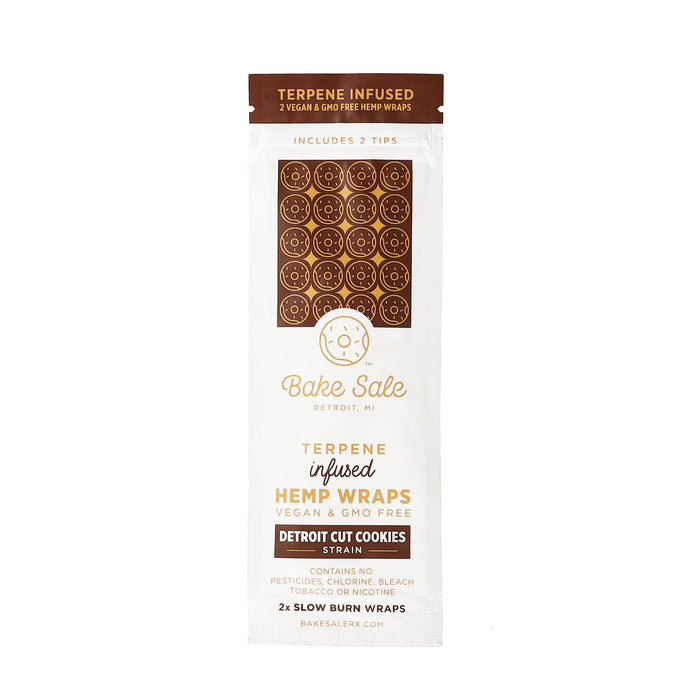 Bake Sale - Terpene Infused Herbal Wraps - 25ct Displays - 2ct Packs - 5 Flavors Available